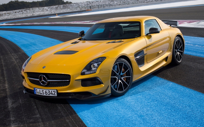 Yellow, Car, Mercedes, Front, sls, amg, 1080P, View, cls, Benz