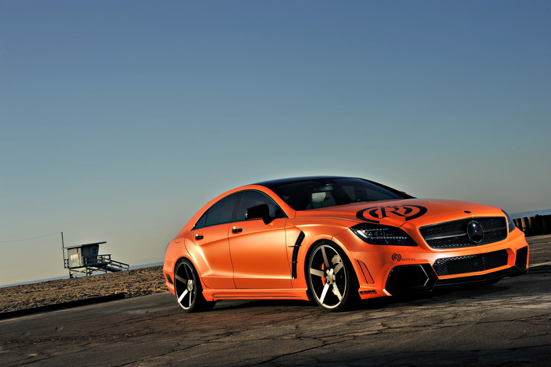 C218, Mercedes-Benz, Mercedes Benz, beach, orange, CLS 63, AMG, 1080P, the sky, tuning, CLS-class