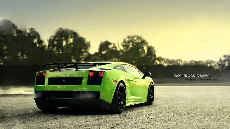 Lamborghini Gallardo, motor racing track, mode of transportation, no people, sky, transport, Lamborghini, motor vehicle, tree, outdoors, plant, focus on foreground