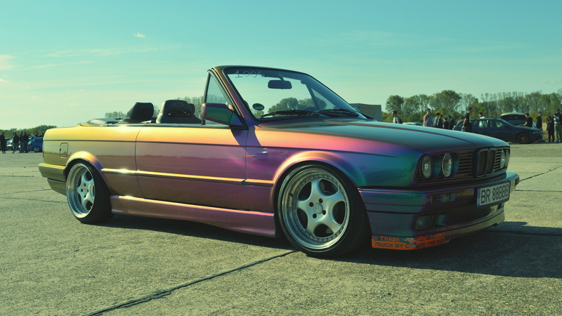 4K, Cabrio, sky, car, parking, plant, transportation, vintage car, day, Drag Racing Romania, blue, motor vehicle, no people, road, sunlight, wheel, mode of transportation