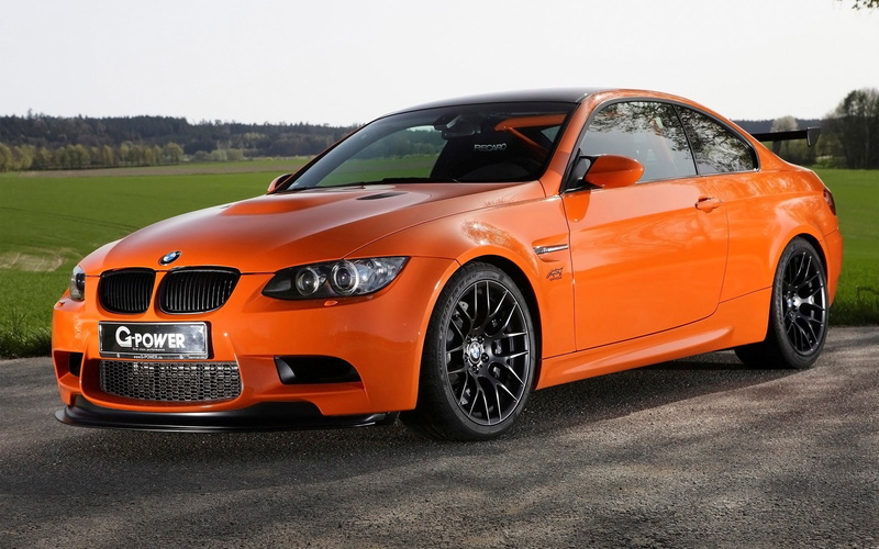 nature, German cars, parking, BMW M3, black color, transportation, outdoors, BMW M3 GTS, stationary, day, wheel, BMW, orange cars, G-Power, environment