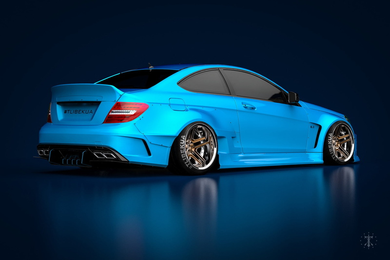 1080P, Mercedes Benz, vehicle, blue cars, Mercedes-Benz C63, car