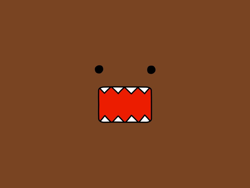 indoors, no people, luck, food, studio shot, face domo brown drawing minimalism, anthropomorphic smiley face, face, smiling, anthropomorphic face, emotion