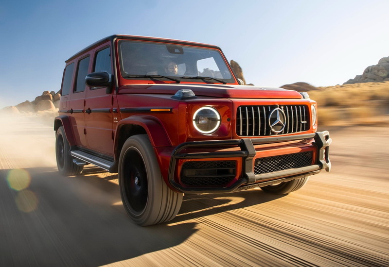 g63, land, nature, sunlight, mode of transportation, sky, mercedes-benz, vintage car, red, landscape, car, speed, land vehicle, 720P, road trip, day, amg