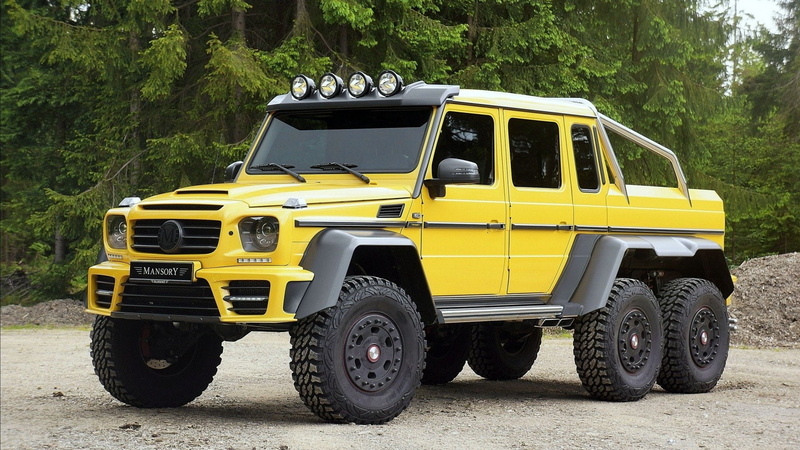 Mercedes-Benz, Off-Road, Yellow Car, Mercedes-Benz G63 AMG 6x6, Mercedes-Benz G-Class, 1080P