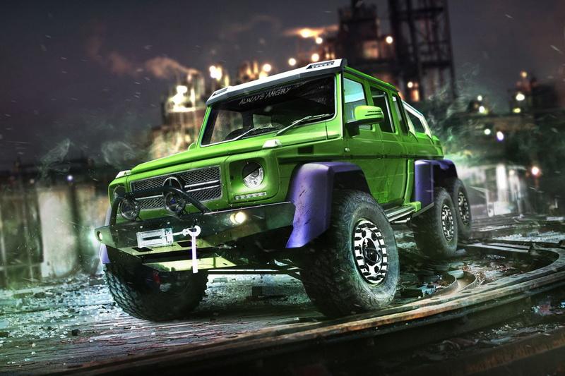 auto, The Hulk, superhero, Mercedes-Benz G63 AMG 6x6, 1080P, Hulk, Superheroes, Marvel