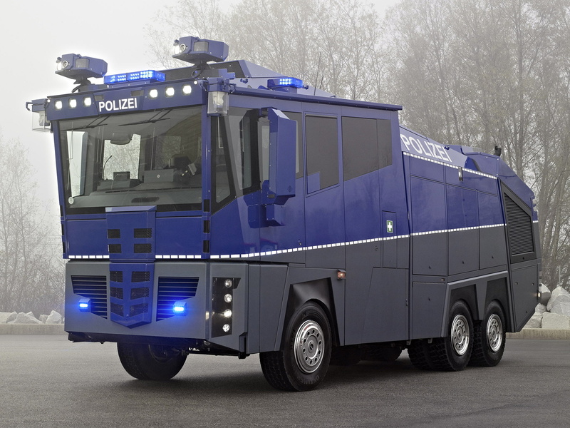 benz, 1080P, 2009, 3341, mercedes, semin, actros, tractor, water, cannon, 6x6, police, truck