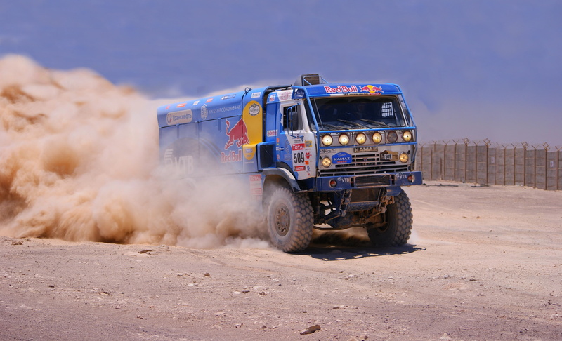 Dakar, Rally, Sport, landscape, Truck, day, machinery, vehicle, white, clear sky, sand, industry, Competition, KAMAZ, 4wd, engine, land Vehicle, action