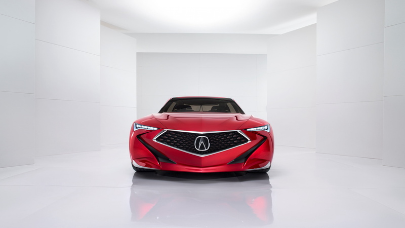 detroit auto show 2016, red, car, 4K, concept, Acura Precision, acura