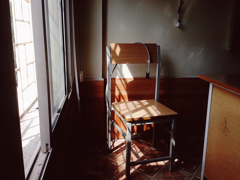 prison, wall - building feature, vietnam, no people, brown, home interior, absence, flooring, sunlight, empty, near, day, indoors, window, furniture, plug