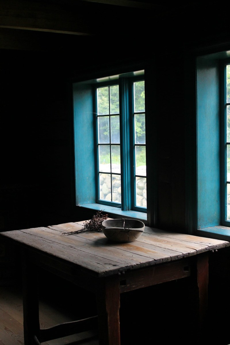 wooden, dining, wooden table, window, on top, brown, household equipment, glass - Material, rectangular, sunlight, dim, 2K, empty, windowpane, wood - Material