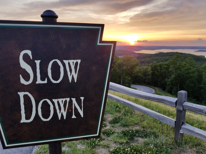 lake, view, nature, text, sign, sunset, tranquility, plant, cloud - sky, forest, 4K, sky, communication, slow down, information, board, mountain, trees
