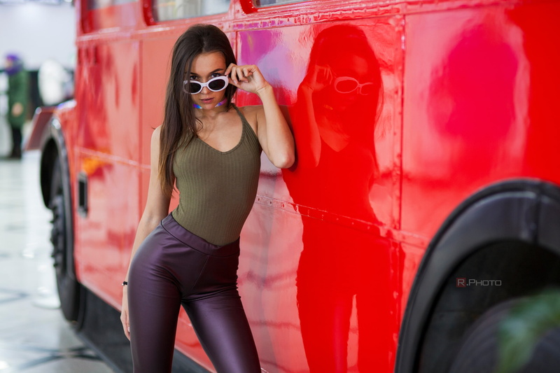 2K, nose ring, choker, women, sunglasses, portrait