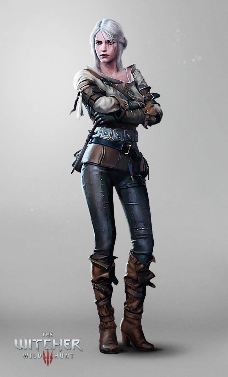 Ciri, leather, 2K, leggings, The Witcher, fantasy girl, video games, Cirilla Fiona Elen Riannon, The Witcher 3: Wild Hunt