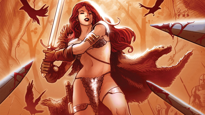 anime, hd, red, haired, character, cartoon/comic, sonja, redhead, female, 1080P