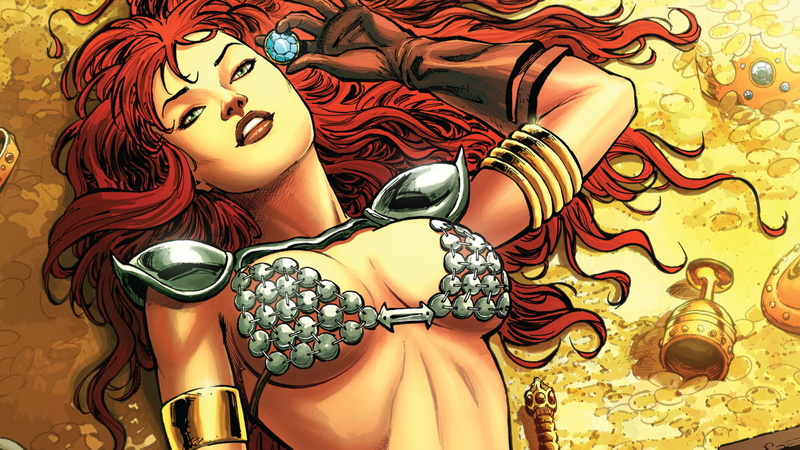 redhead, 1080P, hd, red, sonja, cartoon/comic