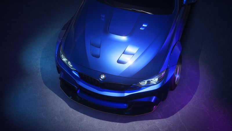 BMW, need for speed payback, 1080P, blue cars, car, BMW 4 Series, Need for Speed