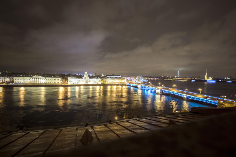 night, Peter, light, Russia, cloud - sky, SPb, St. Petersburg, illuminated, bridge - man made structure, building, reflection, white, architecture, city