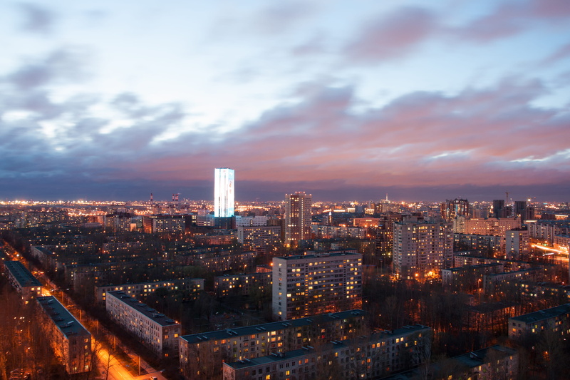 sankt-peterburg, crowd, tower, architecture, city, outdoors, modern, lenenergo, peter, st, cityscape, saint-petersburg, nature, night, settlement, tall - high