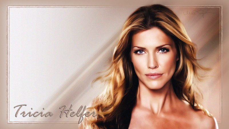 Girl, Blue Eyes, Actresses, Face, Actress, Tricia Helfer, 1080P, Woman, Celebrity