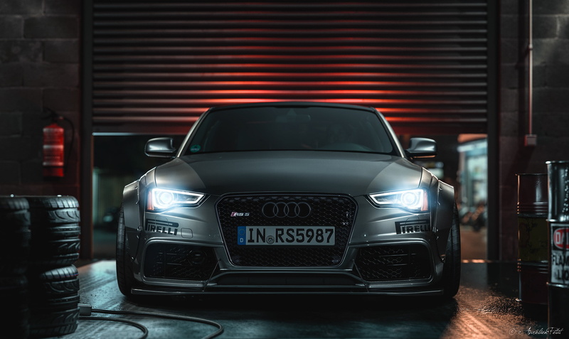Aurélien PETIT, Machine, Car, 2K, by Aurélien PETIT, AUDI RS5, Grey, AUDI RS5 2014, The front, Render, Transport and Vehicles, AUDI, Garage, Rendering