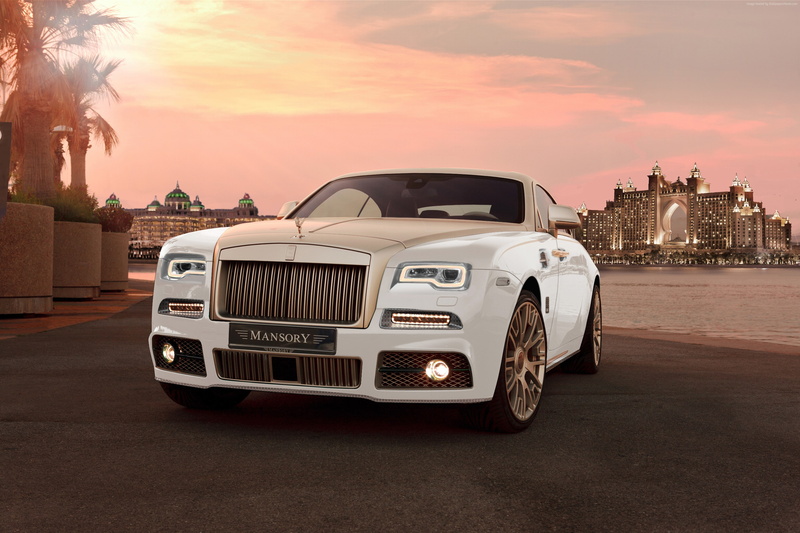 gold, Mansory Rolls-Royce Wraith, Wraith Palm Edition 999, Geneva Auto Show 2016, 2K, luxury cars