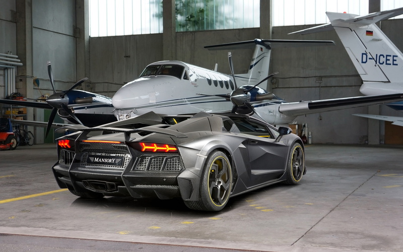 Lamborghini, Mansory, Roadster, 2014, Carbonado, 2K, Aventador