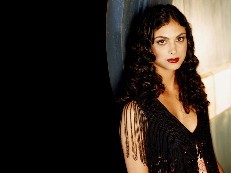 studio shot, actress, waist up, clothing, women, looking at camera, hair, young adult, brown eyes, brunette, 1080P, hairstyle, Morena Baccarin, long hair