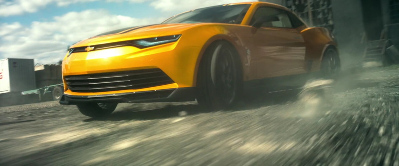 outdoors, tire, mode of transportation, motor vehicle, yellow, motion, coupe, Transformers, 1080P, road, car, no people, chevrolet, street, on the move