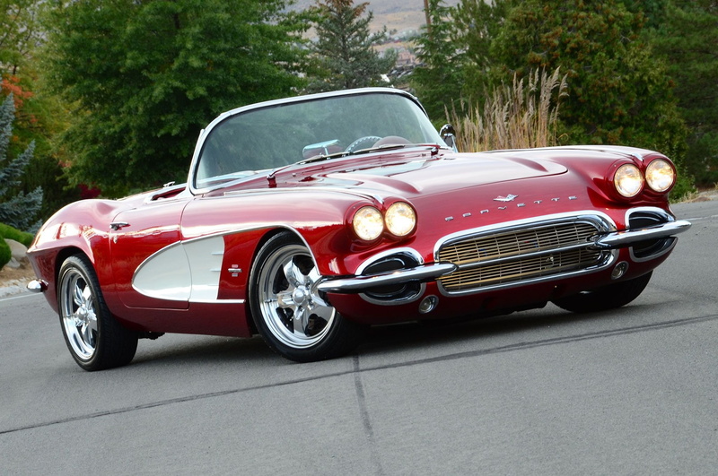 red, convertible(c1), cars, 1080P, corvette, 1961, chevy