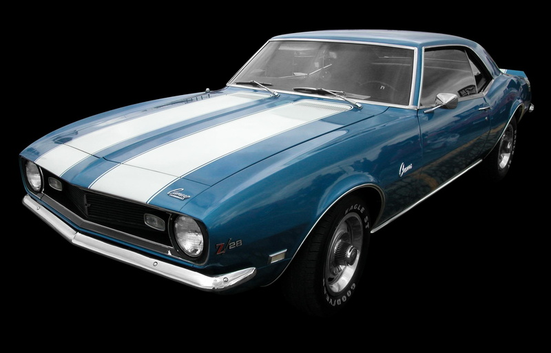 cars, chevrolet, white, 1080P, z, blue, 1968, camaro