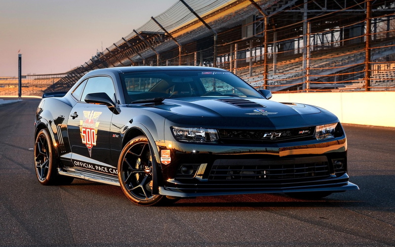 coupe, black, chevrolet, pace, racing, car, z, 2014, camaro, 2K, indy, cars