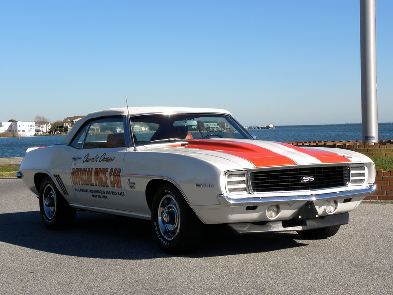 indy, convertible, s s, 1969, 500, camaro, car, racing, muscle, classic, chevrolet, pace, race, rs ss, 350, 1080P