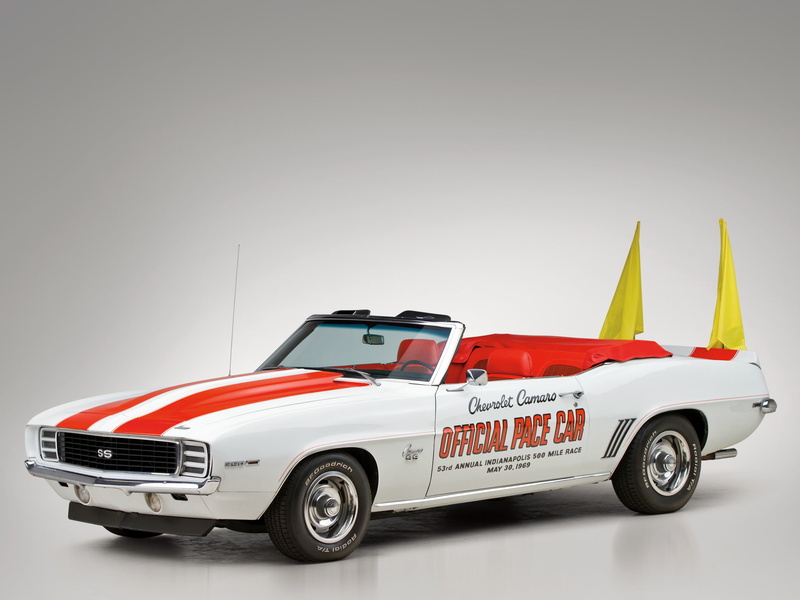 convertible, s s, car, 350, 500, muscle, 1969, rs ss, pace, classic, 1080P, camaro, racing, chevrolet, race, indy
