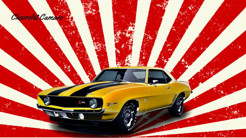 yellow, travel, flag, taxi, retro styled, architecture, motor vehicle, outdoors, yellow taxi, 1080P, transportation, red, 1969 chevrolet camaro ss yellow car american cars