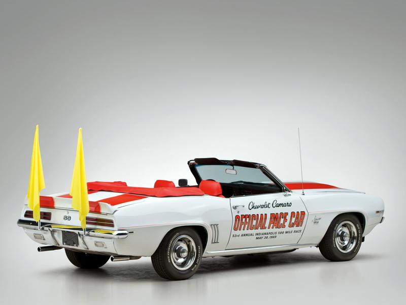 indy, 1080P, racing, rs ss, 500, car, 350, pace, s s, camaro, race, convertible, 1969, classic, chevrolet, muscle