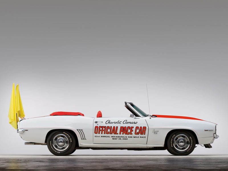 camaro, s s, 500, 350, 1969, muscle, indy, rs ss, car, 1080P, convertible, chevrolet, race, pace, racing, classic