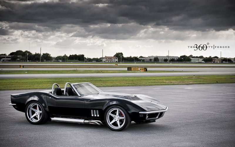 hd, 1080P, corvette, black, chevrolet, classic, convertible, cars, gray, car