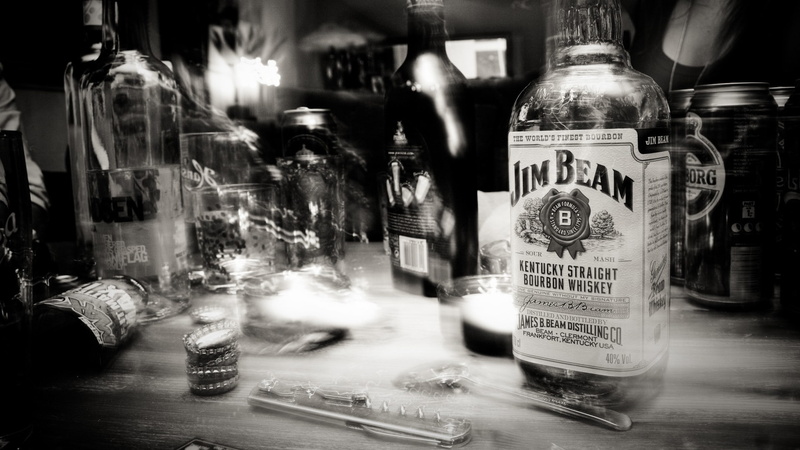 whiskey, bottles, monochrome, 1080P, alcohol