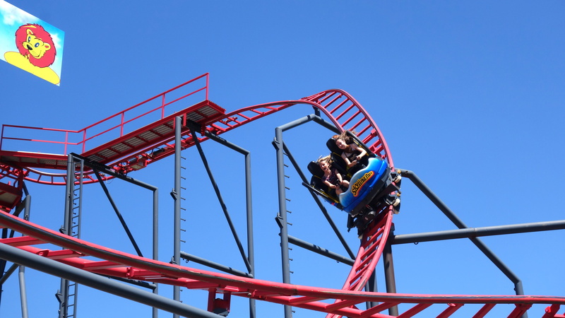 low angle view, adrenaline, architecture, emotion, Fun, only men, people, sunny, adult, sky, childhood, clear sky, attraction, action, adults only, men