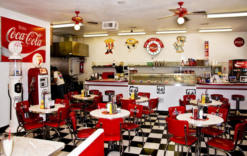 Shop, Table, Chair, Vintage, Restaurant, 1080P, Diner, Man Made, Coca Cola
