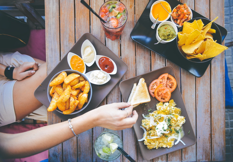 diner, mexican, hunger, foodporn, cuba libre, top view, person, brunch, tasty, real people, plate, holding, eating, restaurant, women, clubhouse, adult