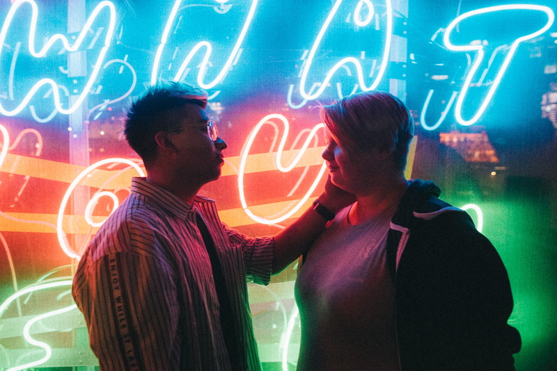 neon Color, holding, man, celebration, retro, grain, young Adult, lighting Equipment, adult, neon Light, tumblr, couple, young Men, nightclub, nightlife