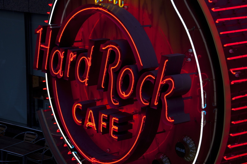 A cafe, Hard Rock Cafe, 4K, the city, Cafe, The hard Rock cafe, city