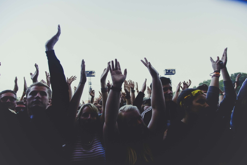 4K, on, nightlife, crowd, music festival, volume, event, band, fun, set, entertainment, fan, stage, fans, loudness, festival, arms raised, artist, rock