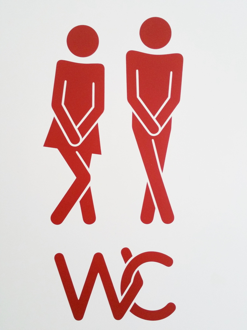 text, sticker, representation, creativity, male likeness, pair, red, people, day, logo, pattern, man, symbol, sign, 4K, WC, human body part, indoors, human representation