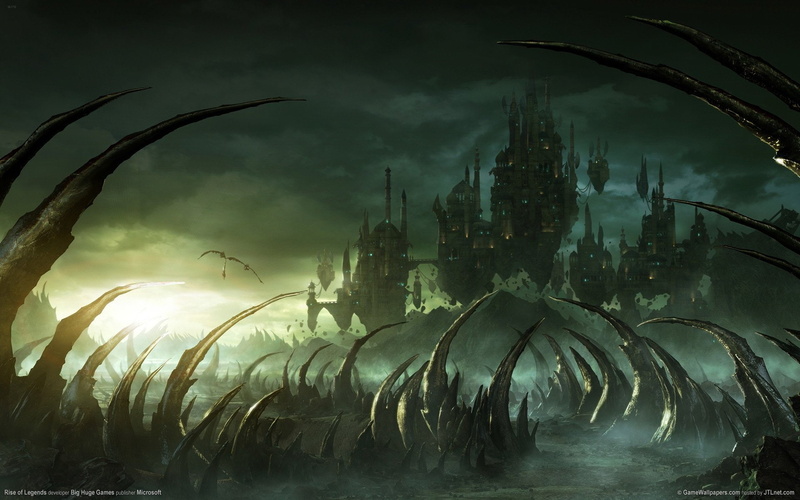Dark, Video Game, Palace, Hell, Sky, 1080P, Castle, Sunset, Rise Of Legends