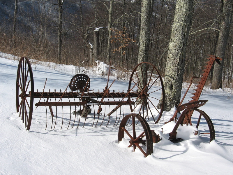 Winter, extreme weather, Snow, rustic, covering, wood - material, land, transportation, outdoors, Implement, day, white color, outdoor play equipment, cold temperature