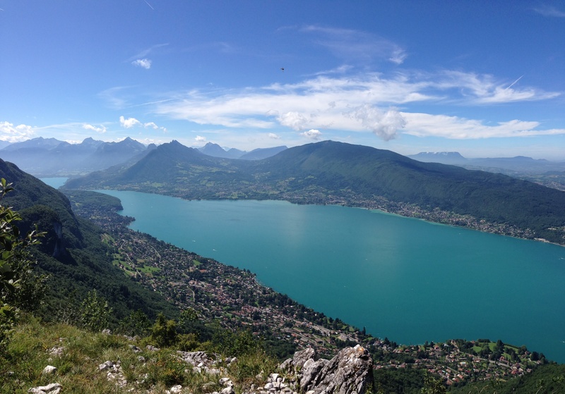 daytime, mountain range, beauty, 2K, annecy lake, sky, mountains, annecy, summer, body, idyllic, waters edge, beauty in nature, no people, cloud - sky