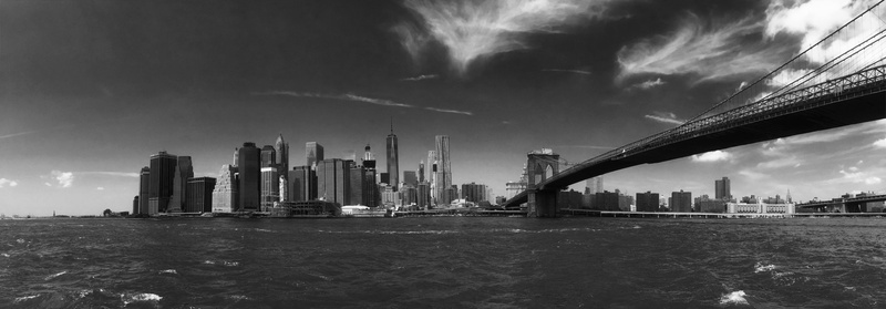cloud - sky, photo, modern, pollution, water, grayscale, tower, building exterior, panoramic, landscape, new york, travel destinations, classic, new York State